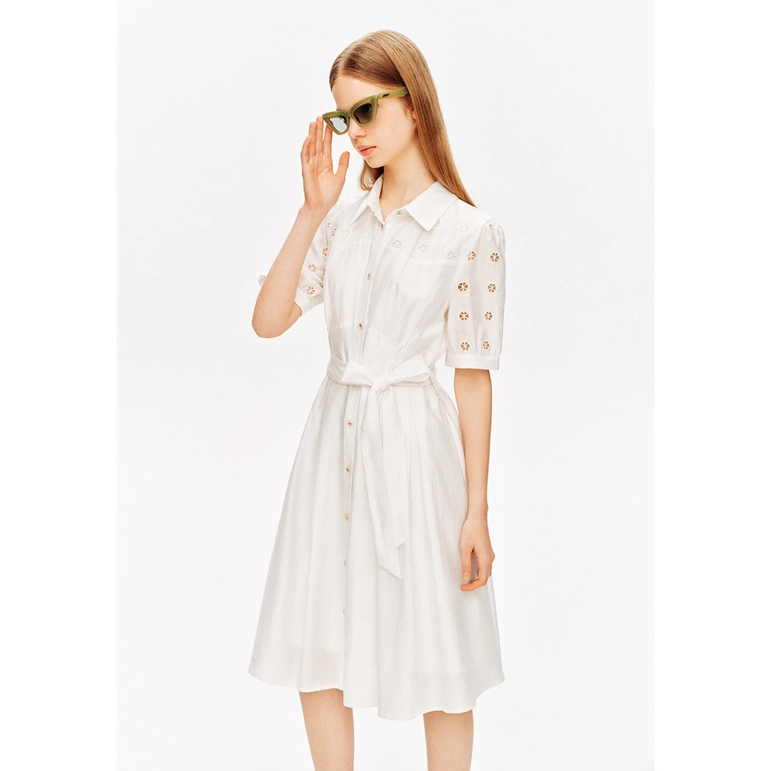 诗篇新气质时尚镂空设计女装连衣裙6C64205453