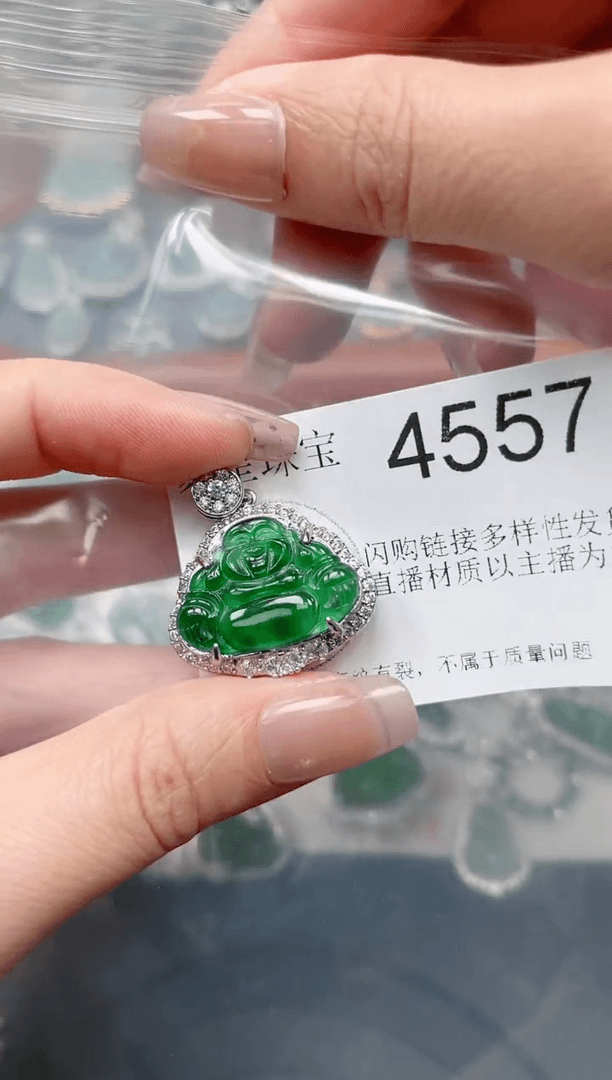 【闪购商品】翡翠颈饰未镶嵌【赠皮绳】4557