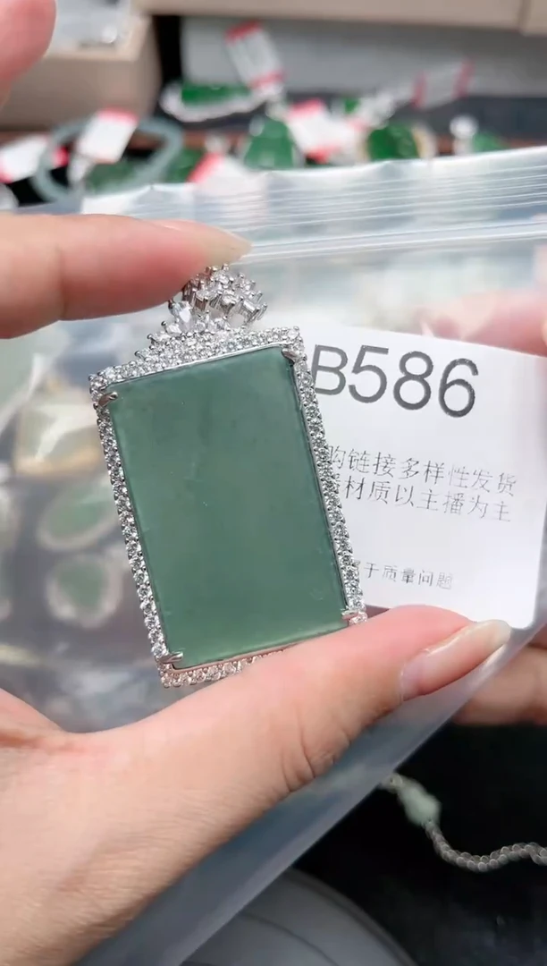 【闪购商品】翡翠颈饰未镶嵌赠皮绳586
