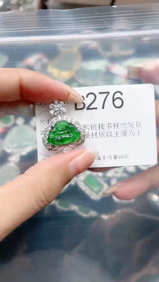 【闪购商品】翡翠颈饰未镶嵌赠皮绳276