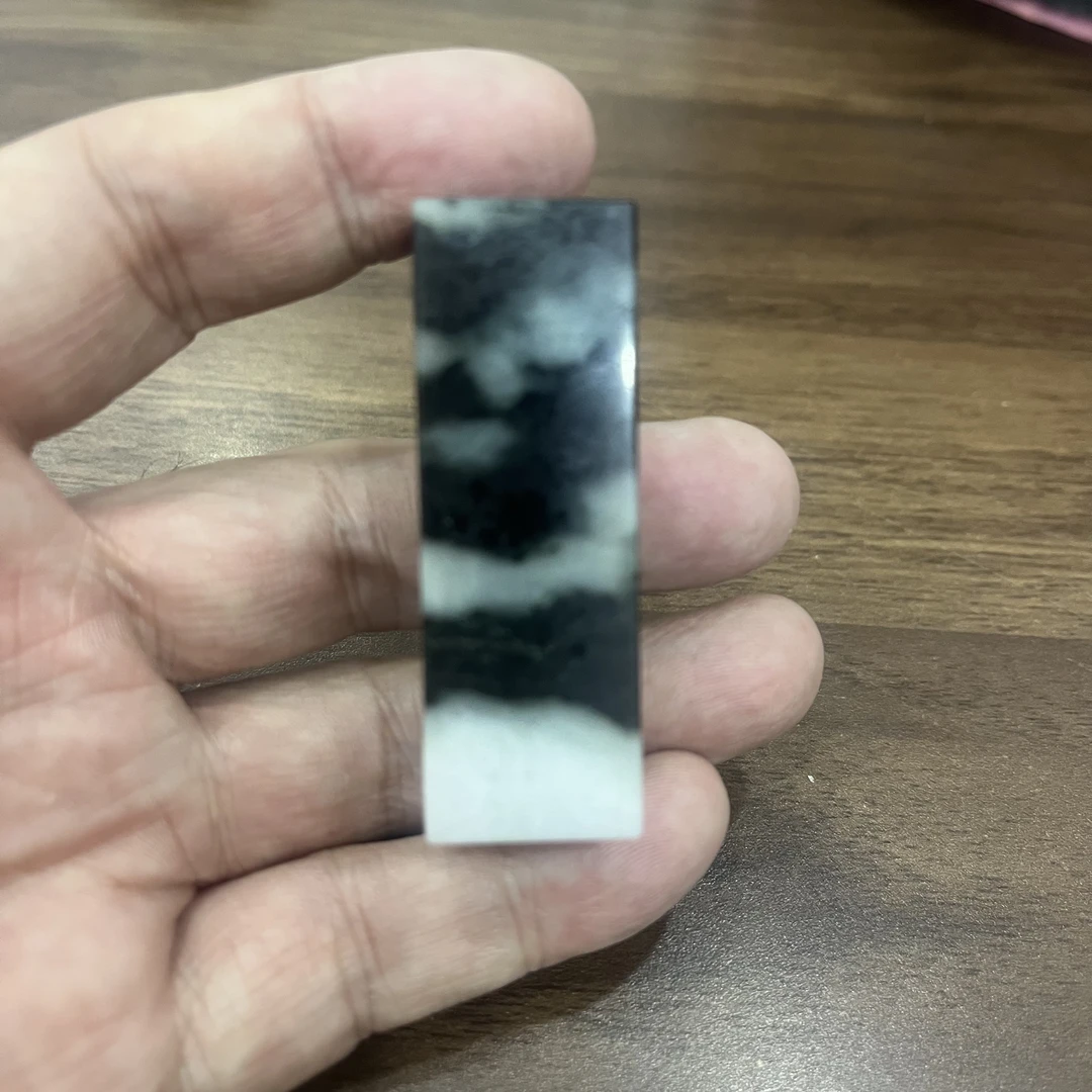 独山玉印章黑白青花水墨丹青风景意境方章
