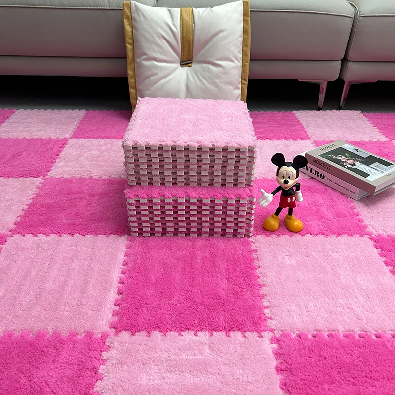 卧室拼接地毯客厅阳台大面积泡沫地板垫全铺加厚防摔床边毯简约风