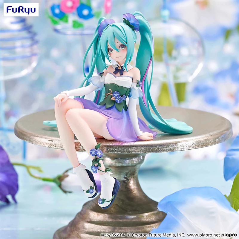 正版现货furyu 初音未来 仙花妖精 牵牛花 压泡面 手办 景品