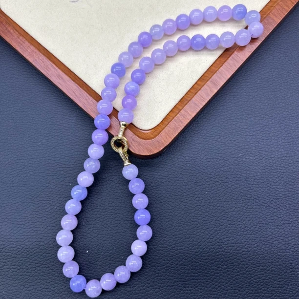 翡翠绿项链气质优雅144