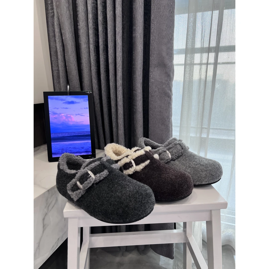 内增高3厘米勃肯鞋加绒保暖休闲鞋