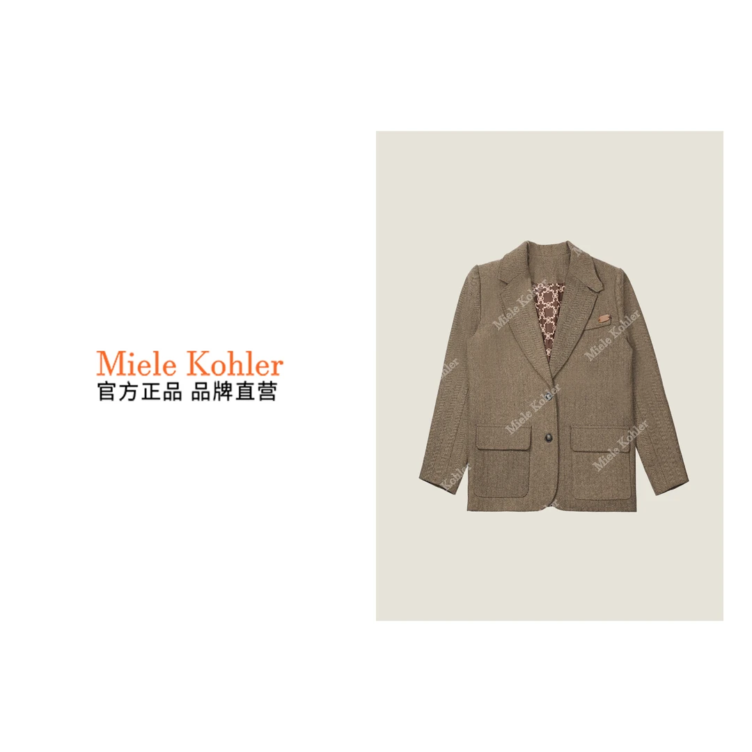 MieleKohler新款复古英伦风外套女MKOSJ1056【澳门小源同款】