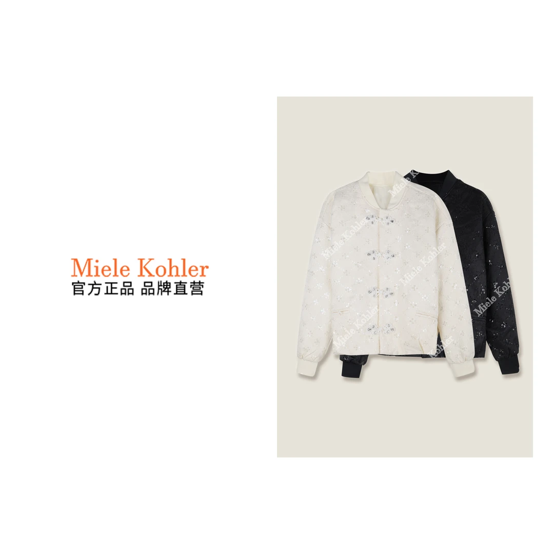 新款时尚国风缎面外套女高级感气质上衣MKOMB5155【澳门小源同款】