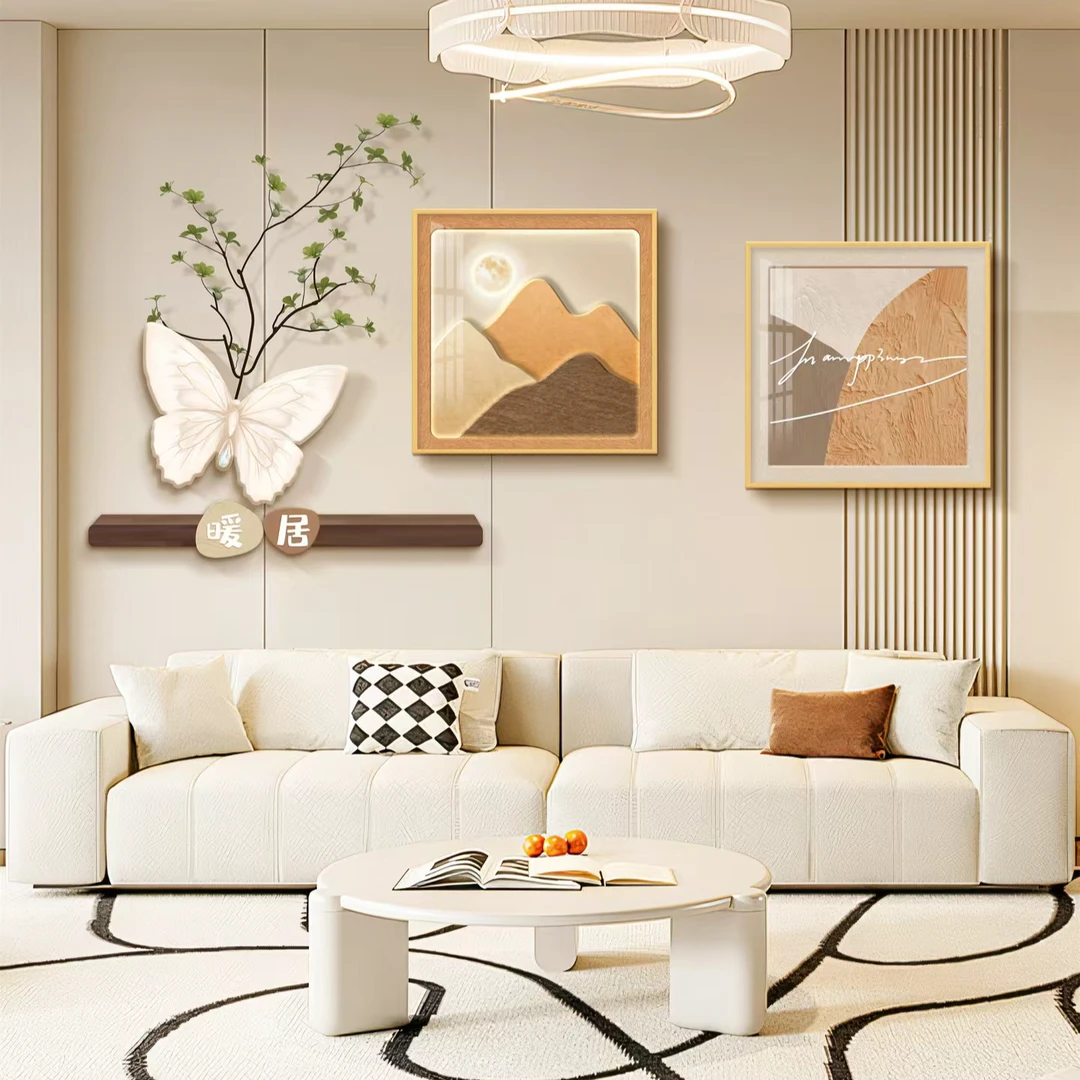 餐厅客厅背景墙装饰画壁画创意现代简约大气网红挂画设计感墙画