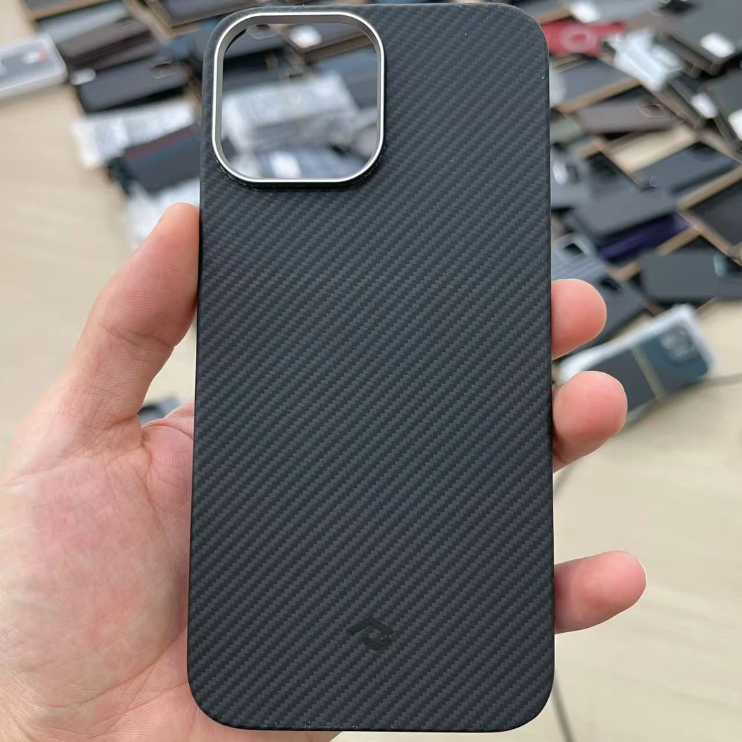 iphone13promax【瑕疵】黑灰600d半包无磁吸