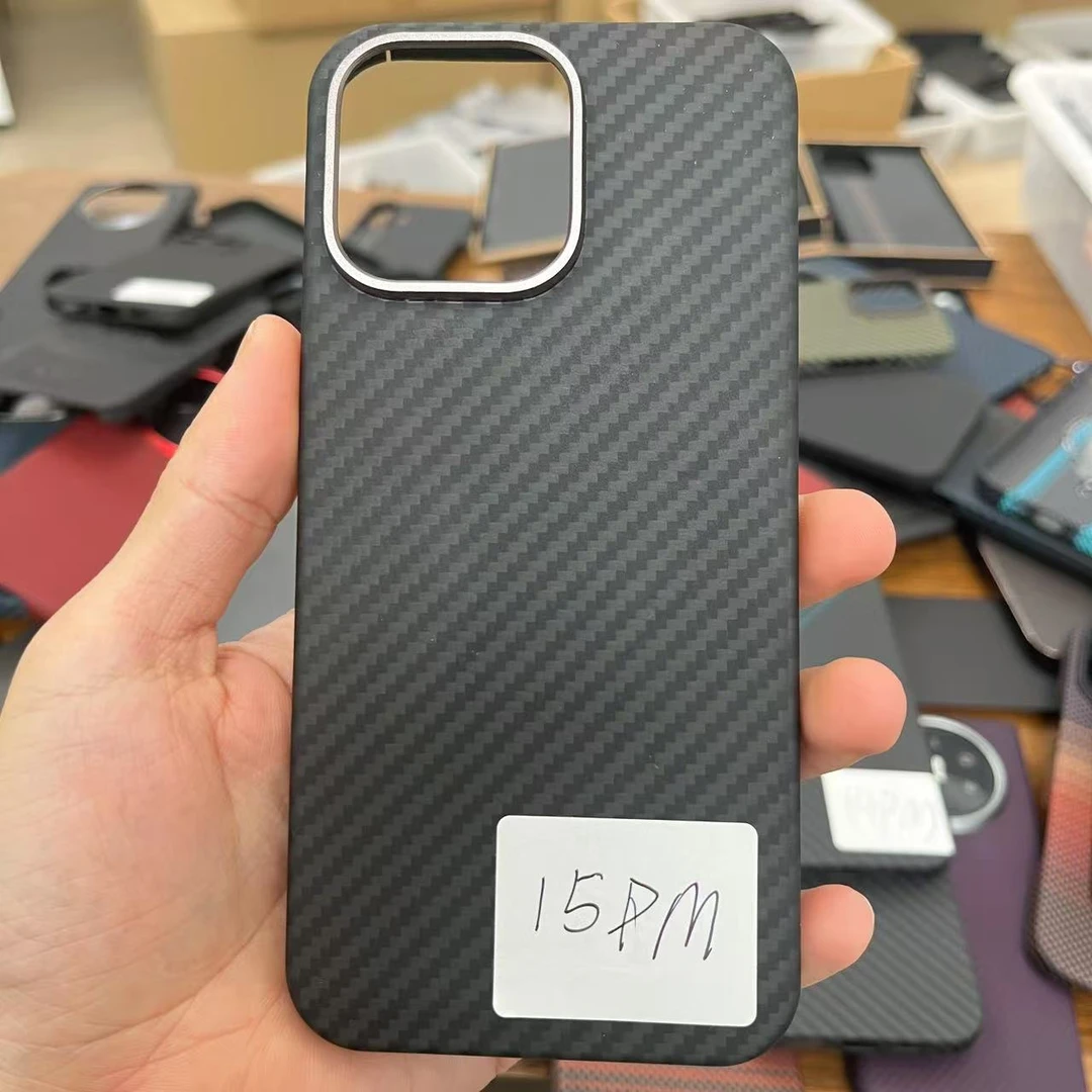 准新品  iphone15promax【瑕疵】黑灰上下全包磁吸手机壳1
