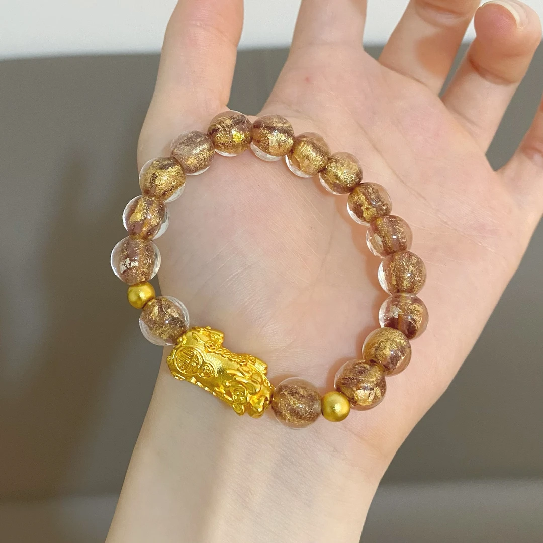 SL2348 10N琉璃珠貔貅手串