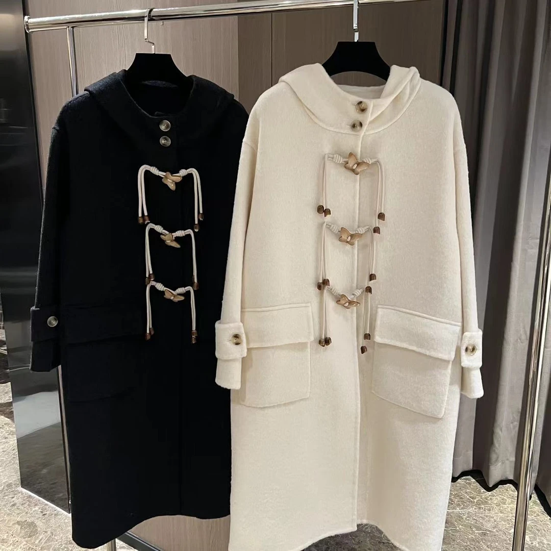 24S高定百搭气质蝴蝶扣大衣