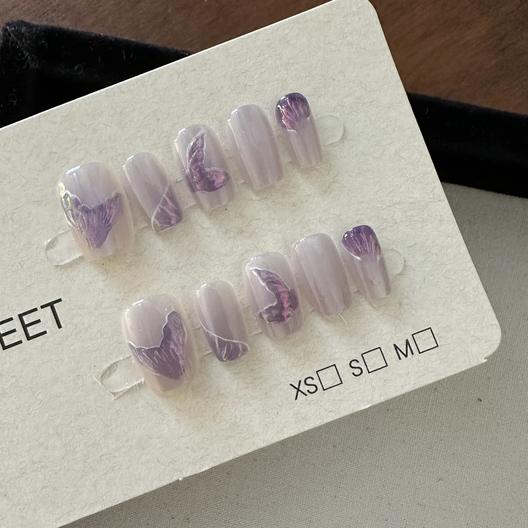 【VeryMeet - 穿戴甲】 半手工轻奢高级美甲甲片美甲钻指甲贴片L97