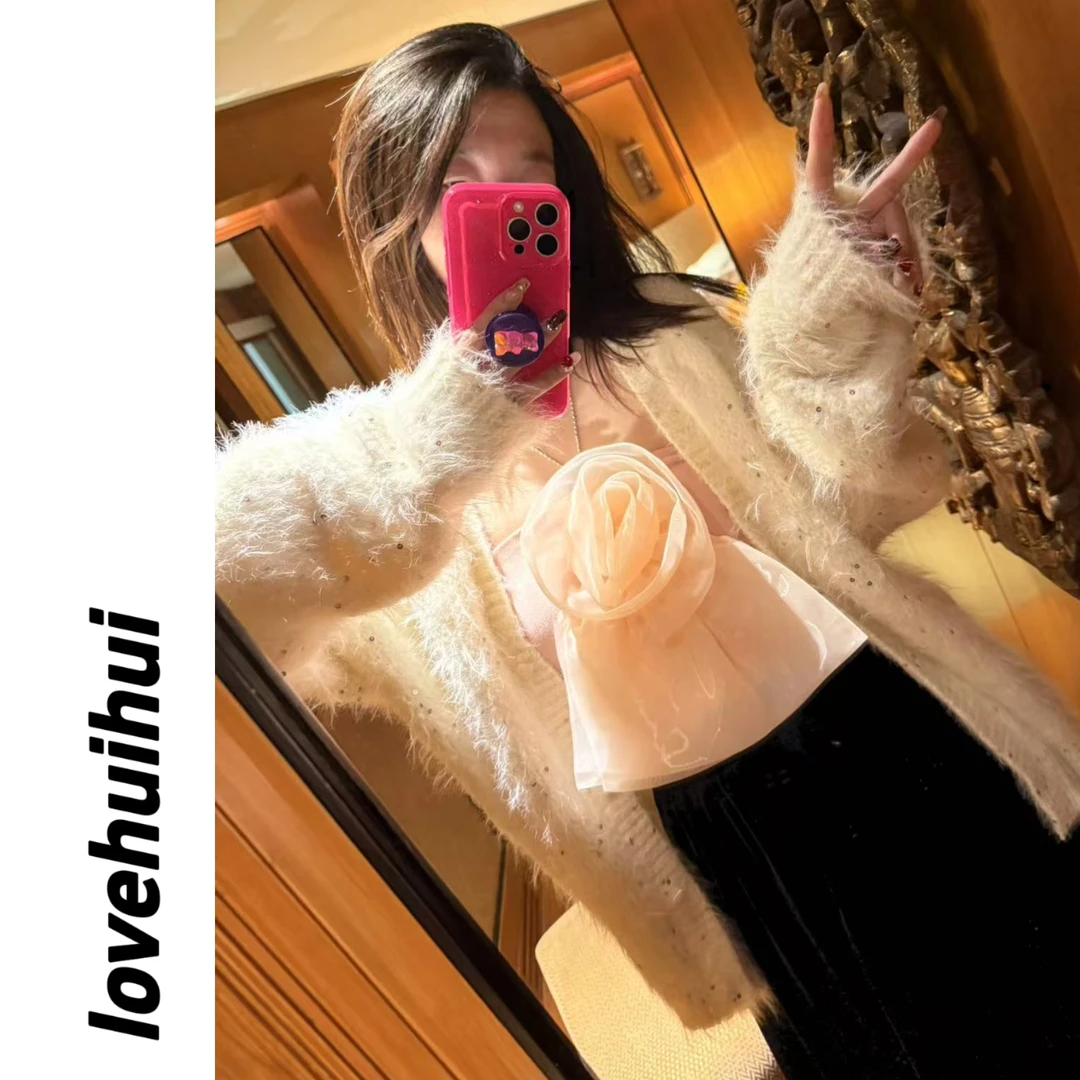 lovehuihui《璀璨星光下》超仙气七彩毛衣