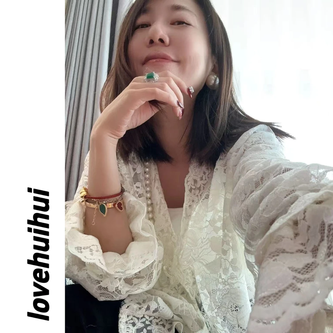 lovehuihui《落日余晖的浪漫》超美蕾丝上衣