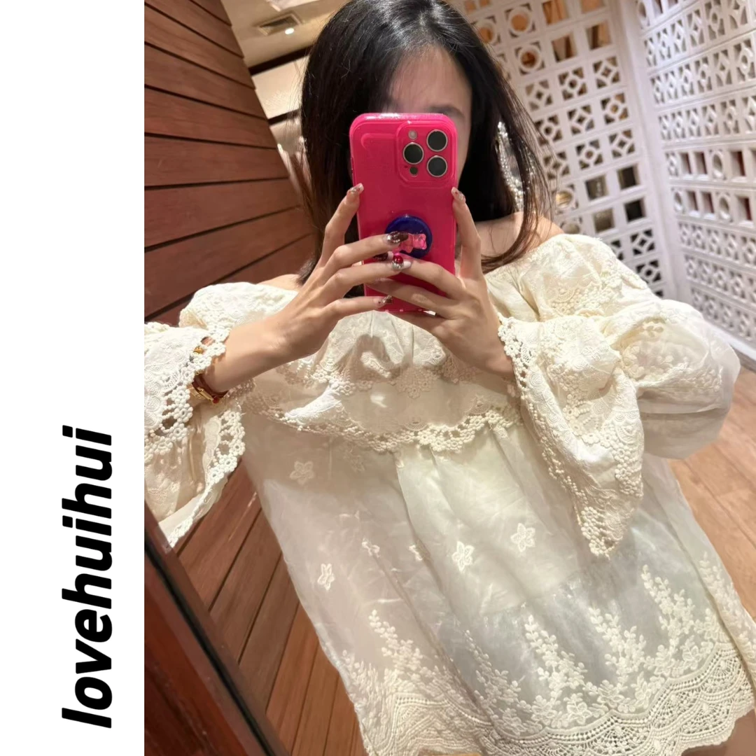 lovehuihui《花与梦境》镂空超仙气上衣