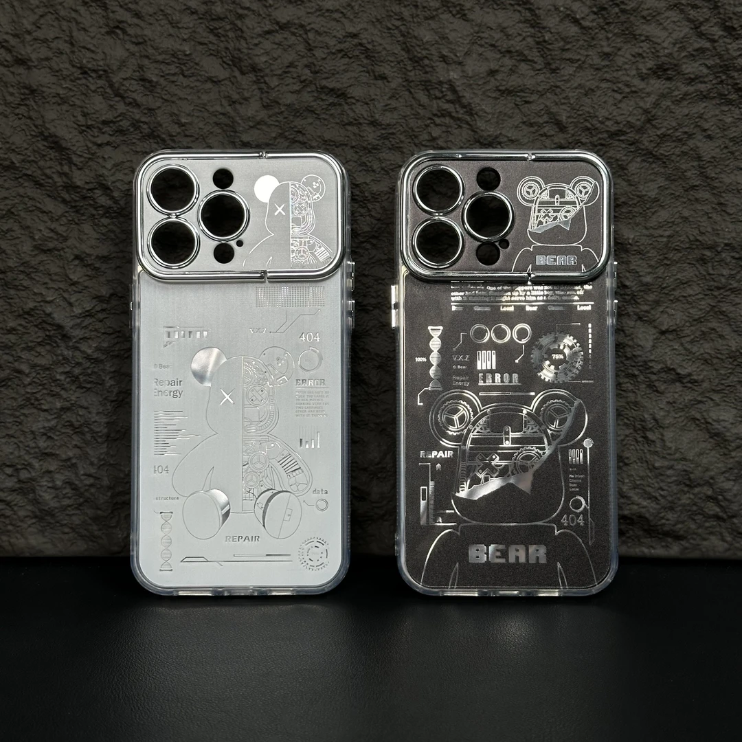 机械暴力熊苹果15/13/iPhone14ProMax大视窗镜头保护15pro手机壳