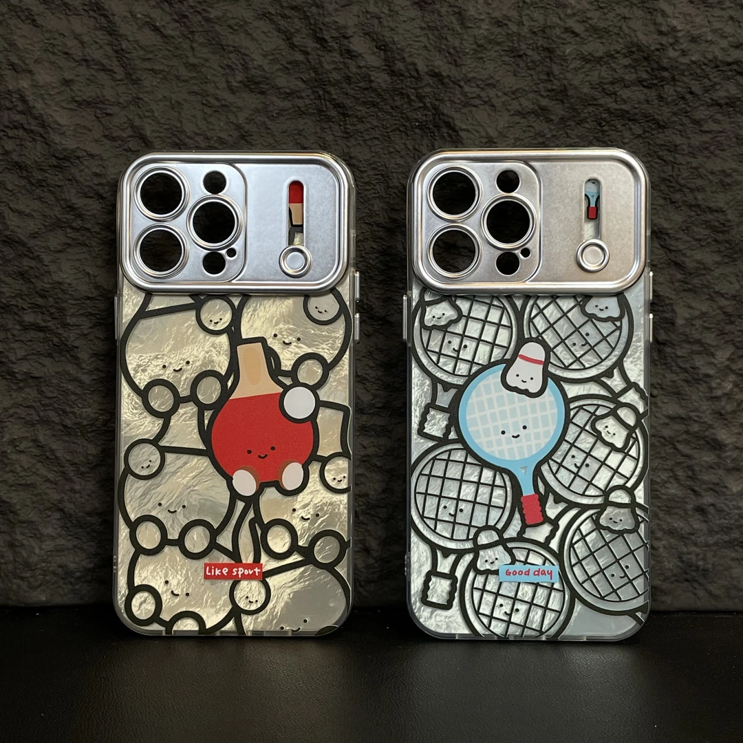 乒乓球手机壳适用苹果手机壳潮牌iphone手机壳创意羽毛球‌拍全包
