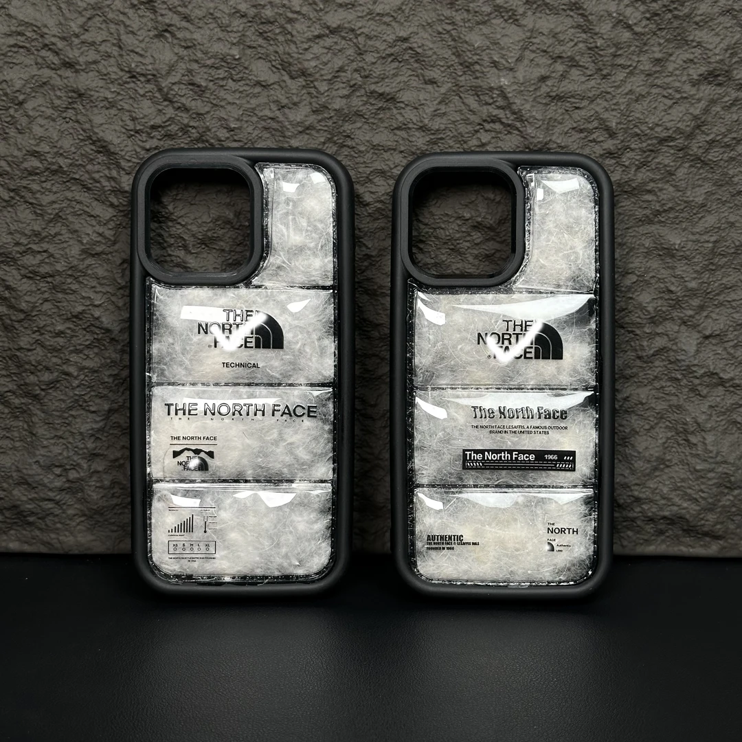 潮牌羽绒服苹果15/14/13/12iPhone14ProMax创意防摔软15pro手机壳