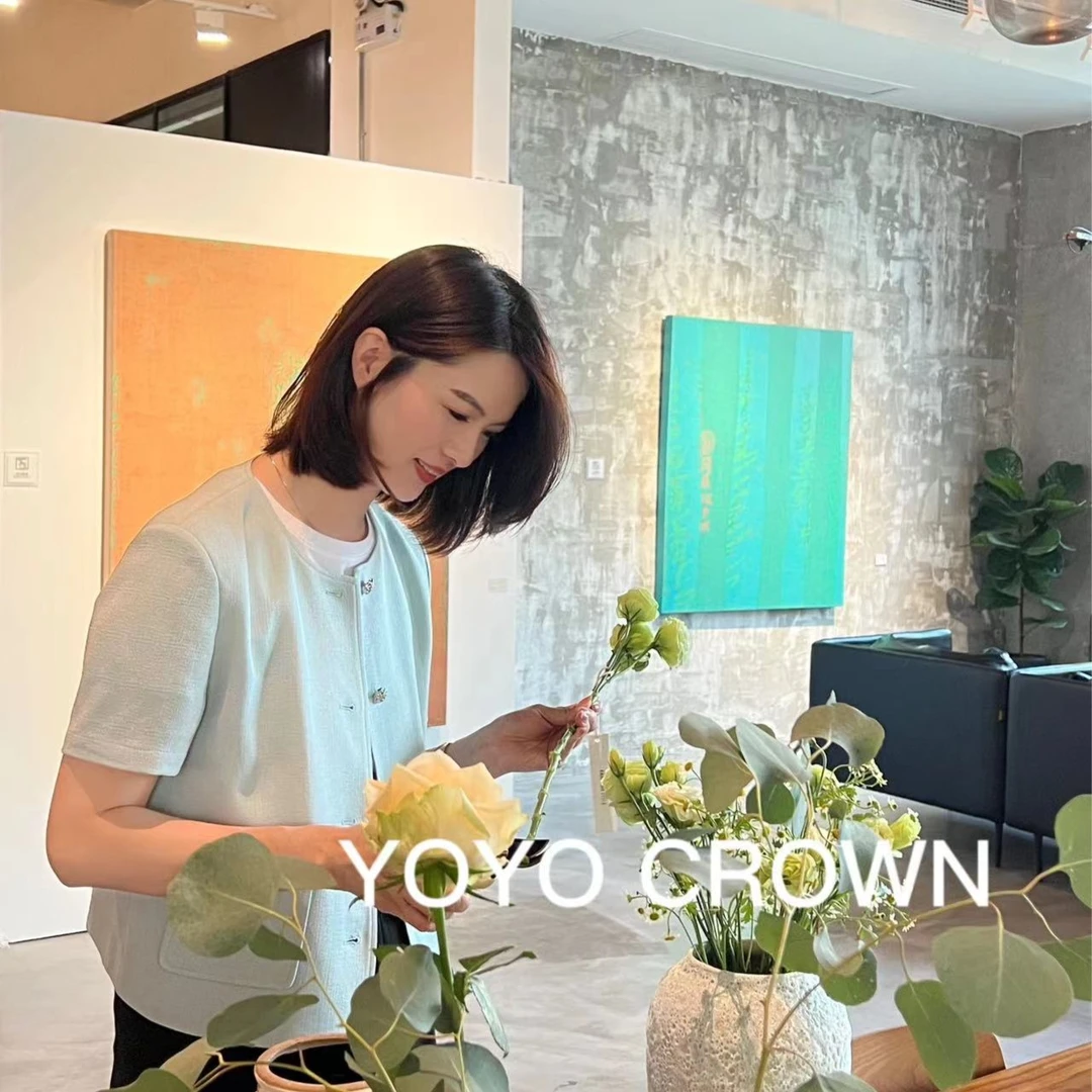 YOYOCROWN 夏季清凉防晒 薄款醋酸韩版小香风外套