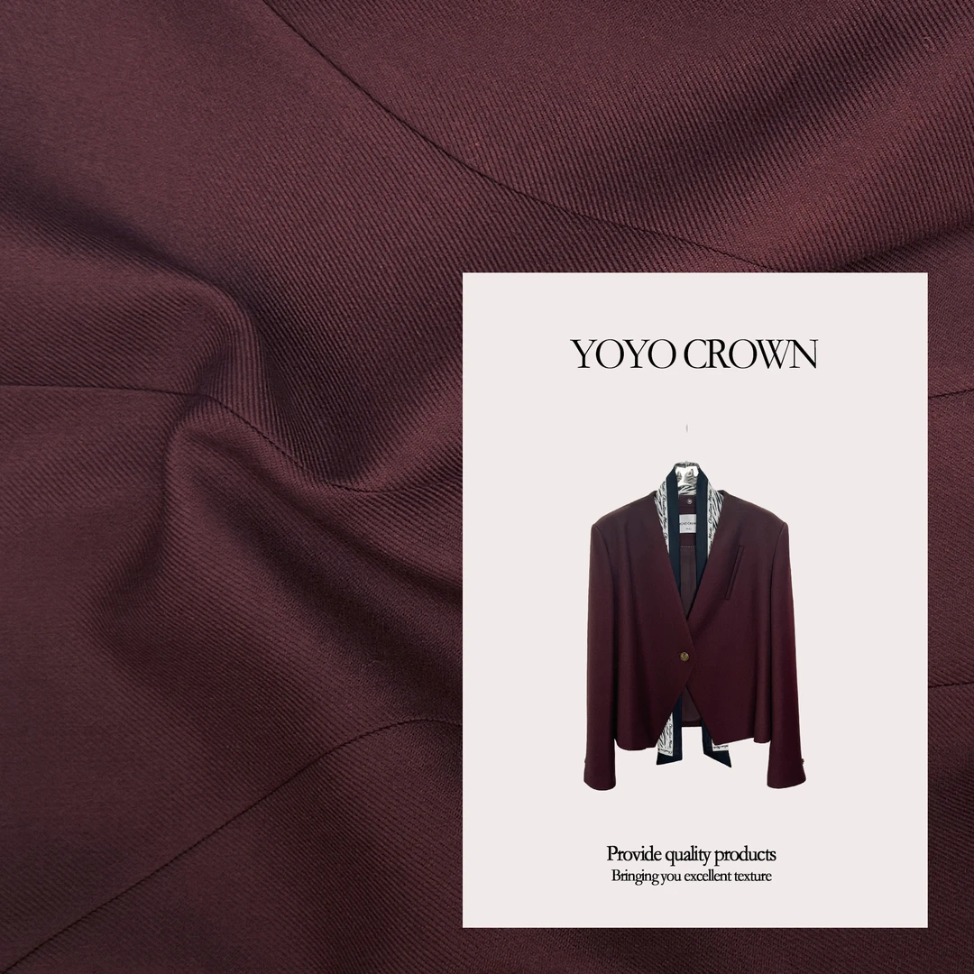 YOYOCROWN 丝巾款 精纺澳毛秋短款v领丝巾款西装