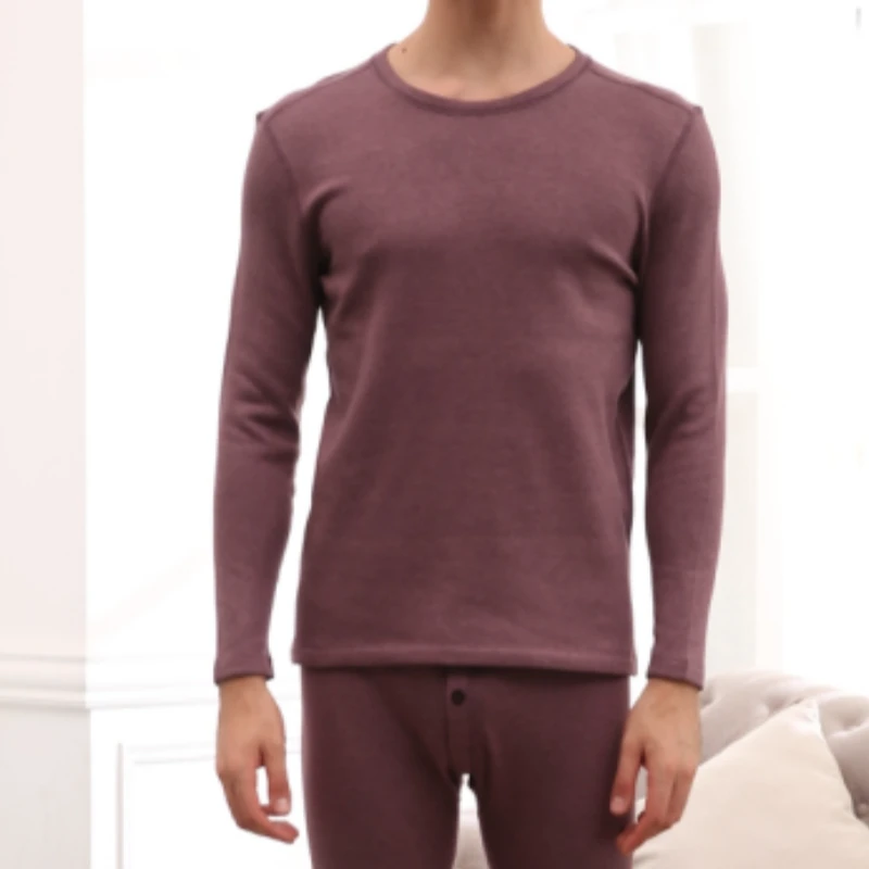 男士圆领莫代尔舒适加厚保暖套310132