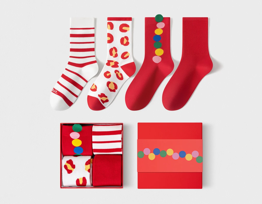 简约舒适中筒袜秋冬袜子