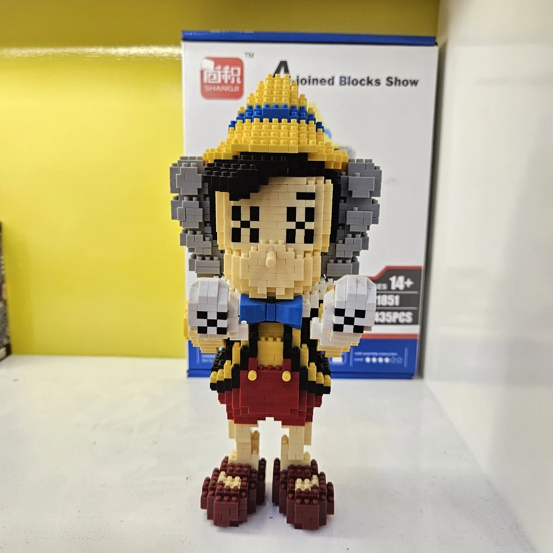 贝乐迪微颗粒积木匹诺曹人偶