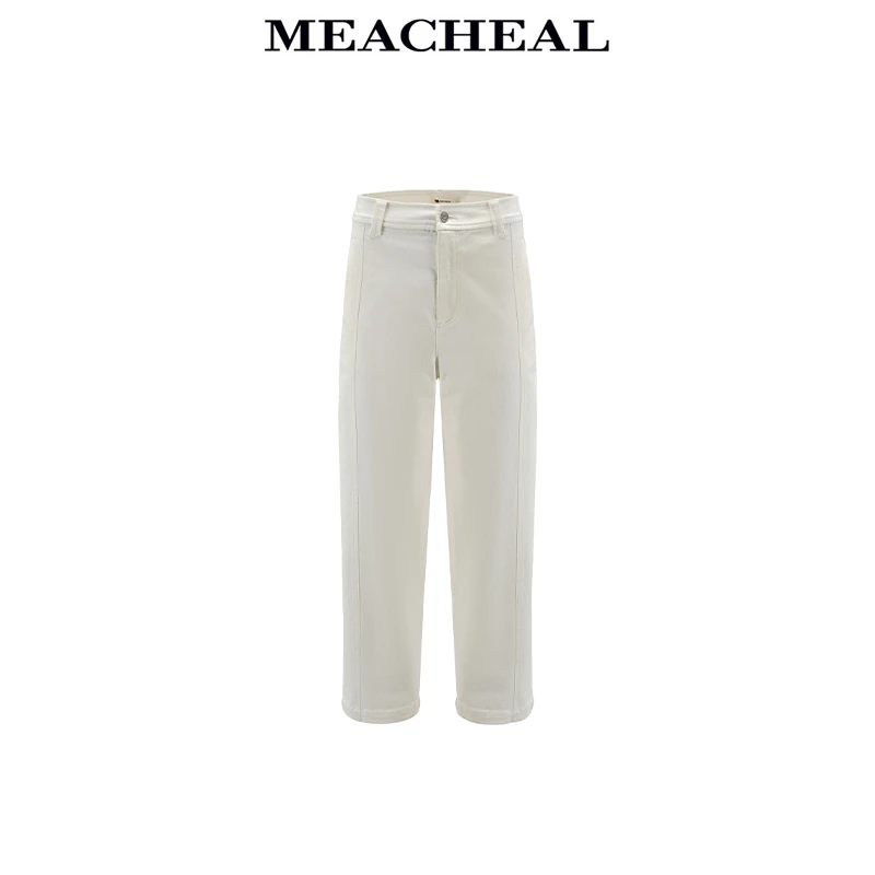 MEACHEAL米茜尔【星线好物】梨花白裤子224310015028