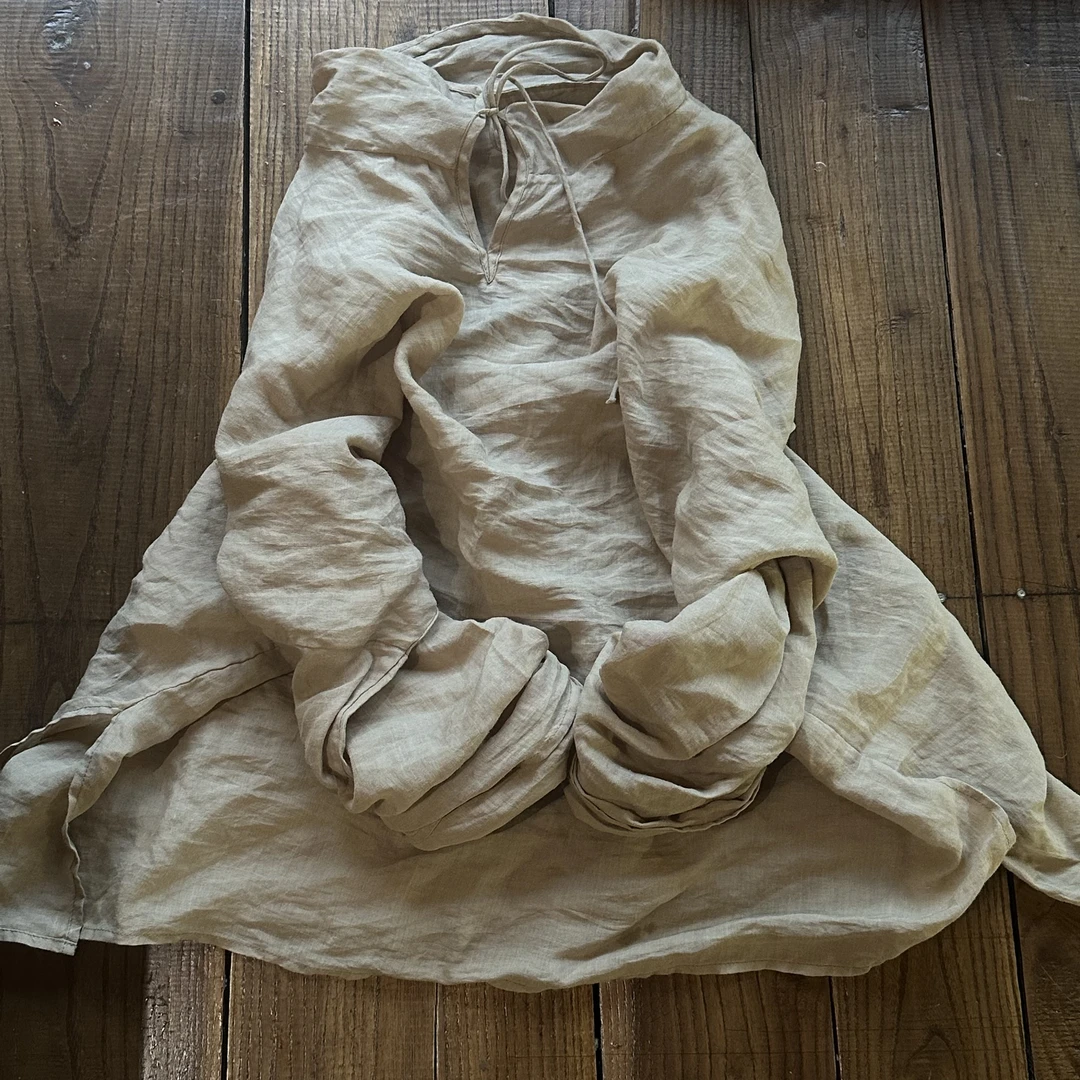 素年未央 SN87 初秋苎麻高领长袖打底套头衫