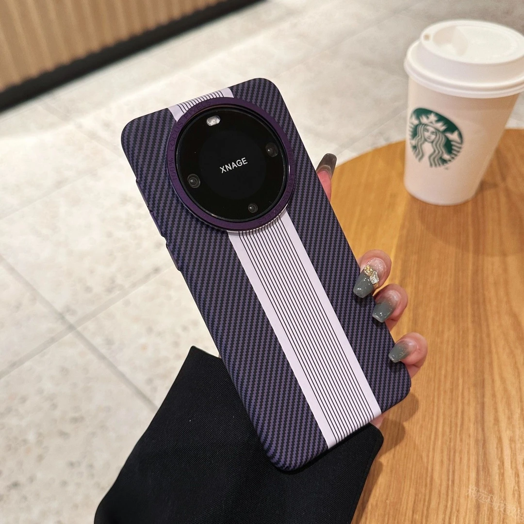 碳纤维纹理华为mate60pro手机壳MATE30P浮雕轻薄mt40po硬壳50大孔