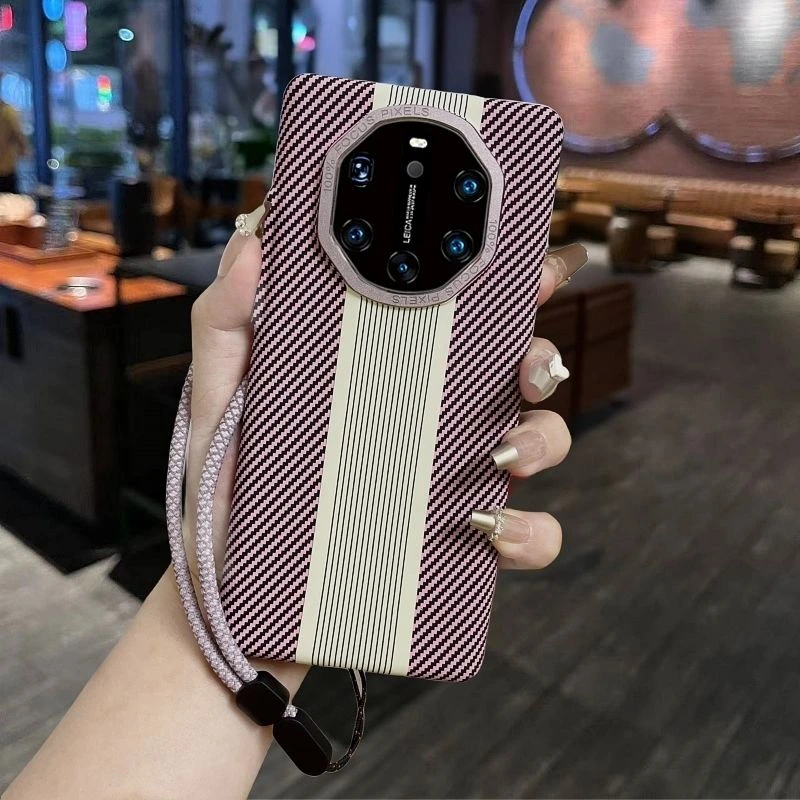 华为保时捷mate40rs手机壳碳纤维60pro保护套超薄半包50E女防摔男