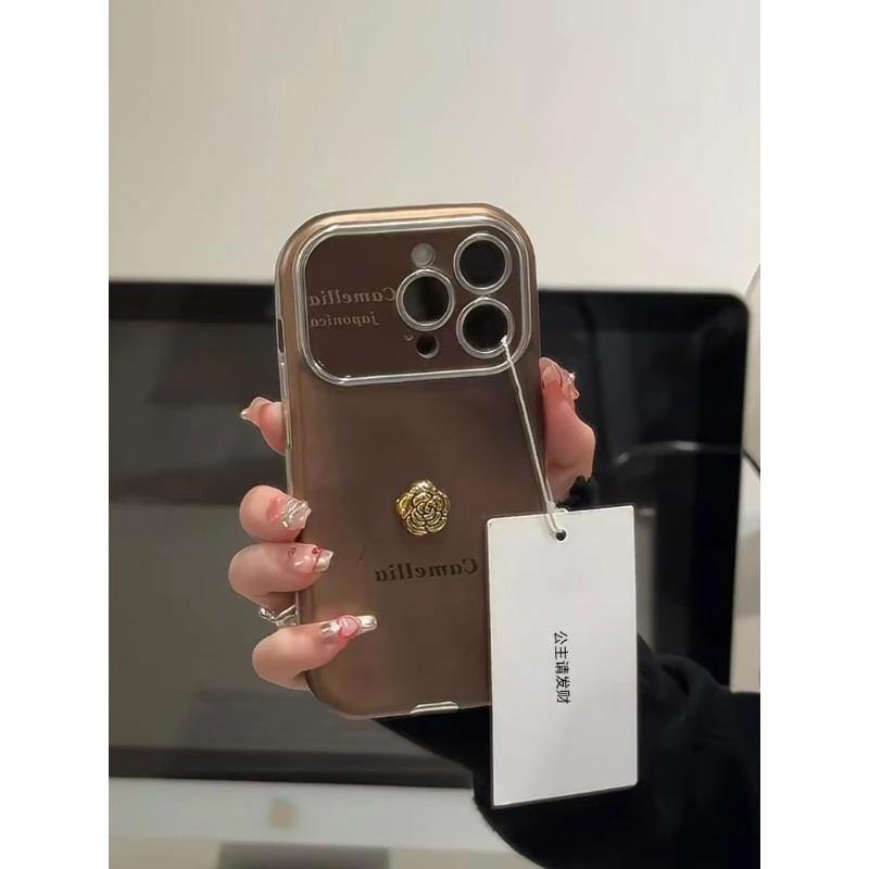 立体花朵大视窗iPhone15/14/13手机壳苹果12promax贴皮11全包防摔