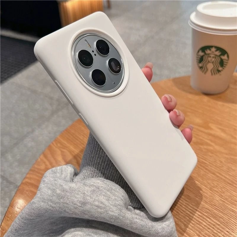 真液态硅胶适用于华为Mate60pro手机壳亲肤mate50纯色全包软肤感