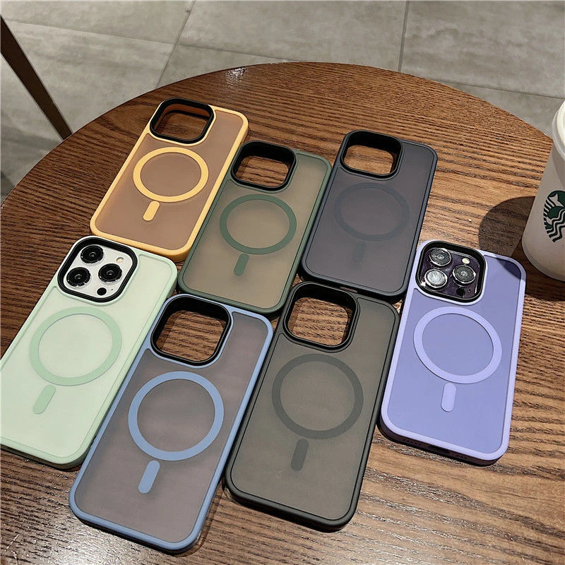 MagSafa磁吸手机壳适用苹果14Promax磨砂iPhone13/12Pro耐脏11硬