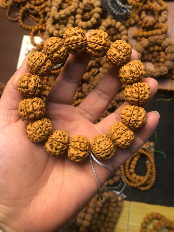 帝王龙手串21mm金刚菩提手串小金刚菩提籽粗筋爆肉梅花桩手串