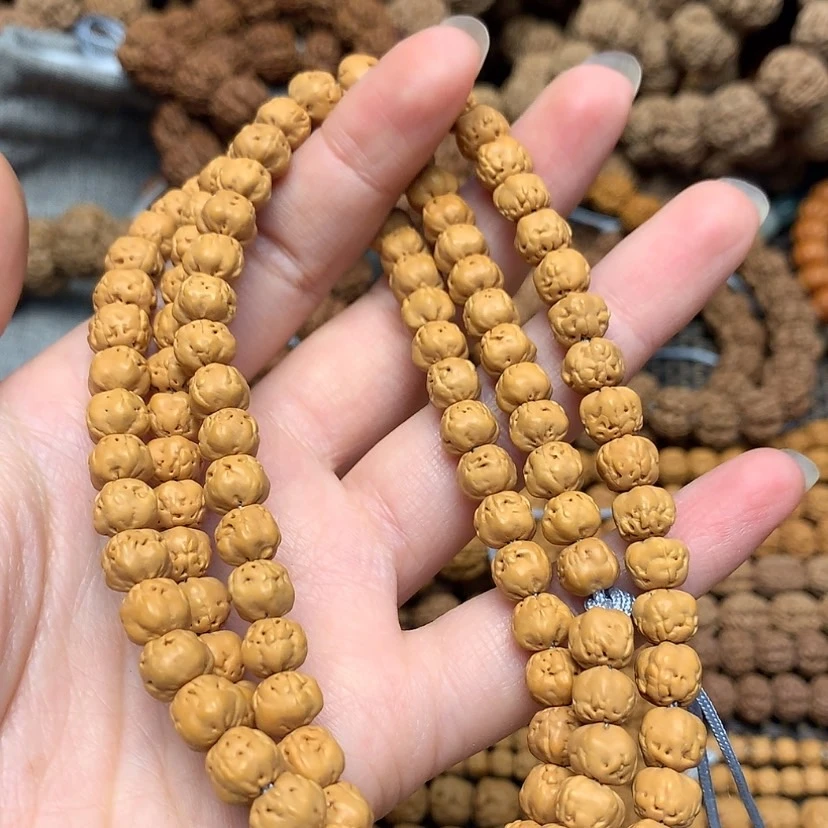 原桩佛手五爪金龙108*10爆肉南瓜矮桩小佛手金刚菩提手串