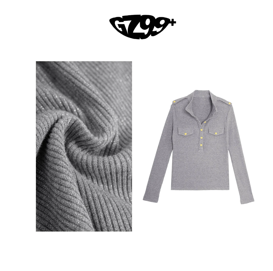 小九推荐 姿意出色 2025春季时尚潮流纯色百搭休闲上衣-T9930