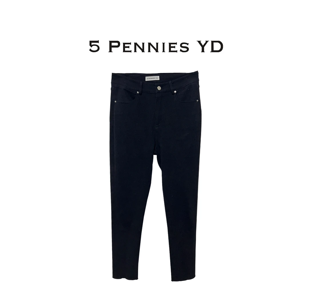 5 PENNIES YD设计师款秋季新款时尚简约休闲百搭修身显瘦牛仔裤