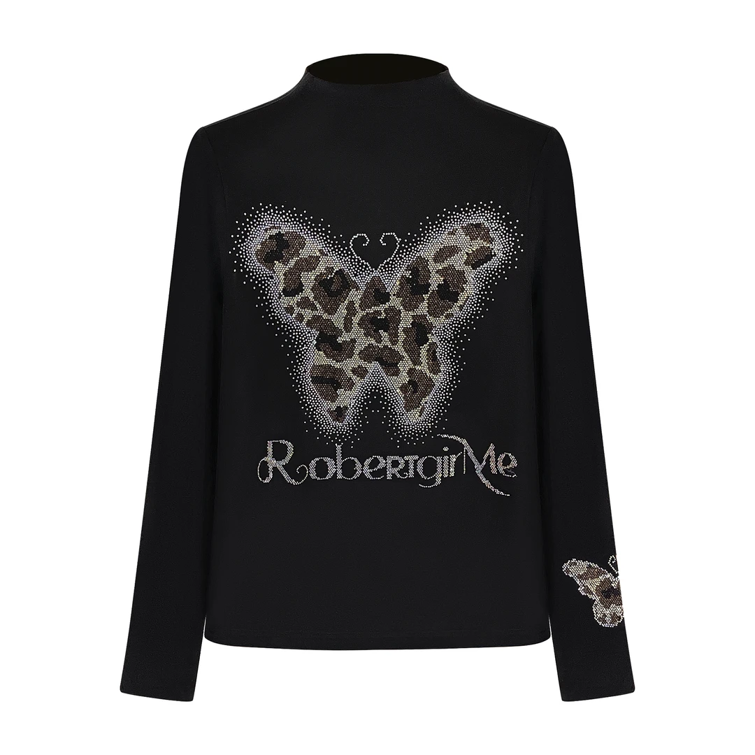 Robert Girme 2024新款时尚轻奢重工休闲打底上衣#6252