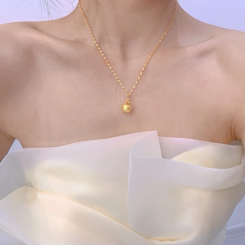 铜合金项链 仙贤苹果M扣项链毛衣链