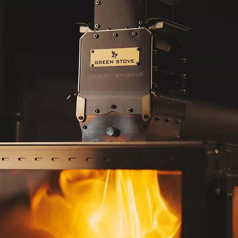 【绿炉GreenEngine绿引擎2.0】长续航生物质颗粒燃烧器可调功率户外