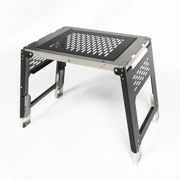 【黑固柴火炉底座】不锈钢桌柴火炉用承重底座桌好可拓展IGT玩法