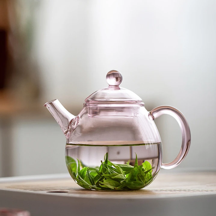 耐高温玻璃小容量功夫茶壶女士专用家用泡茶迷你套装高颜值一人用