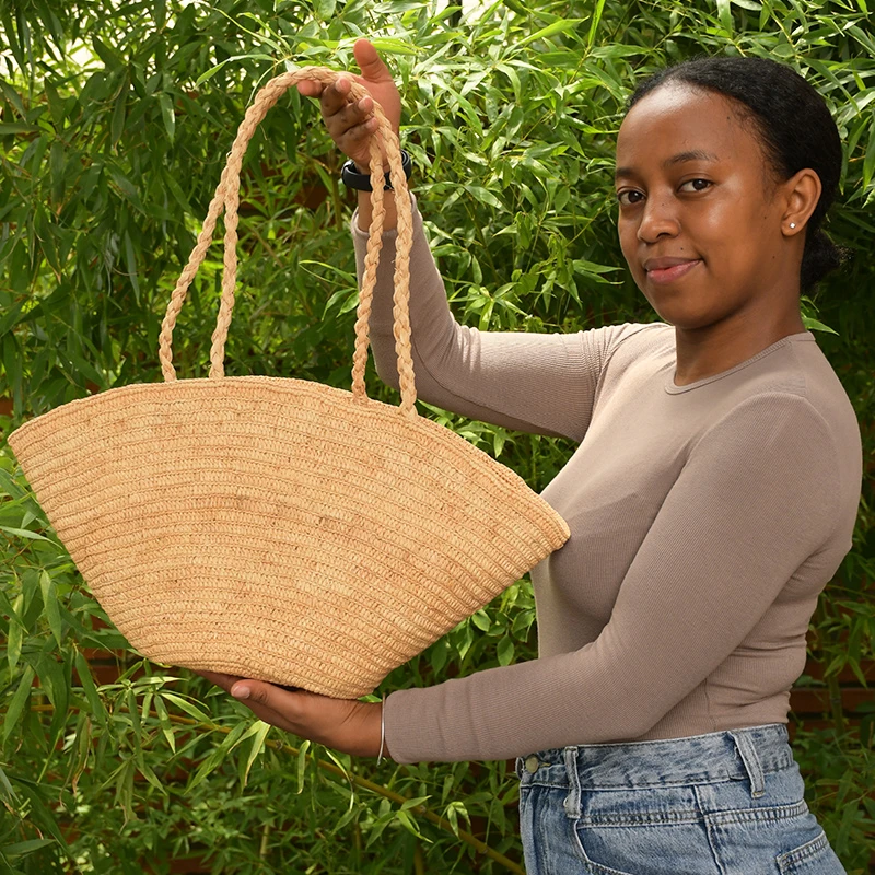 1351号-1500号【A10】【一物一拍】拉菲草纯手工编织包