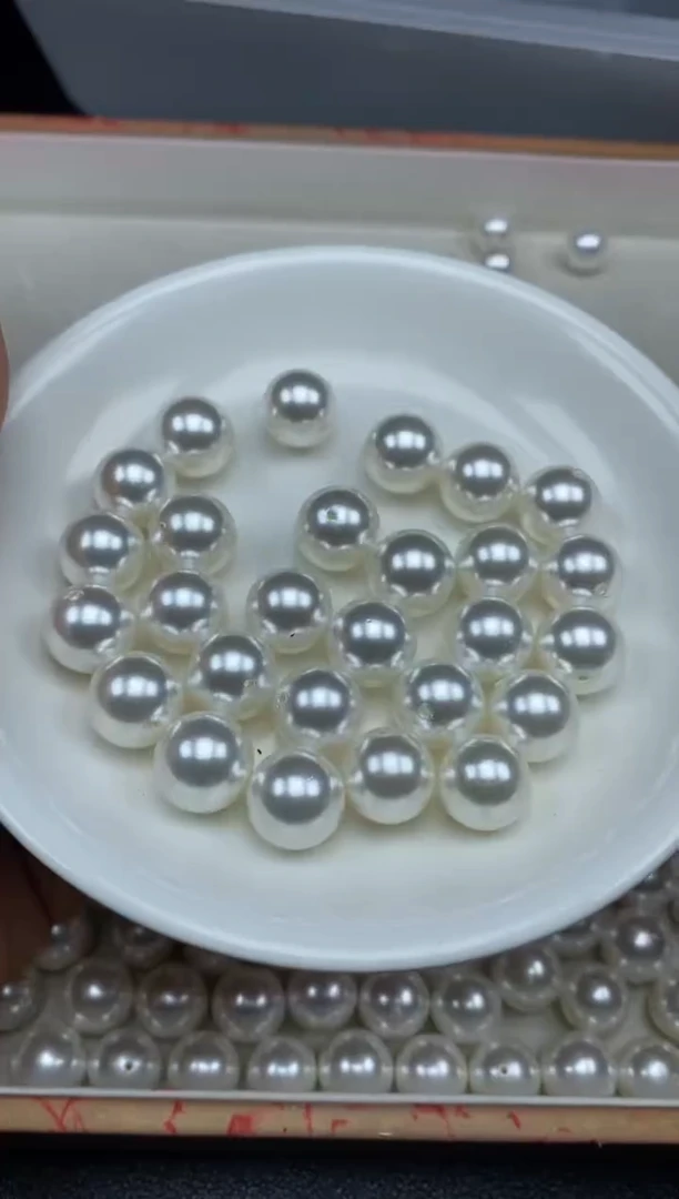 【闪购商品】拼合珍珠(马贝珠)颈饰未镶嵌贝珠1¥12mm*20颗
