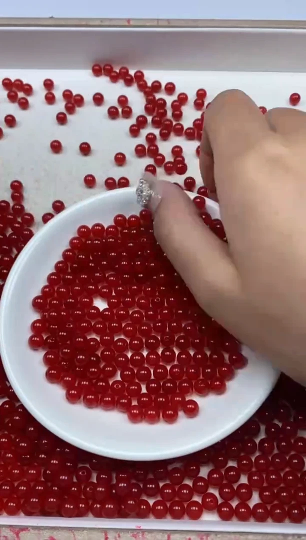 【闪购商品】南红玛瑙颈饰未镶嵌冰锦红南红0.25￥6mm*50