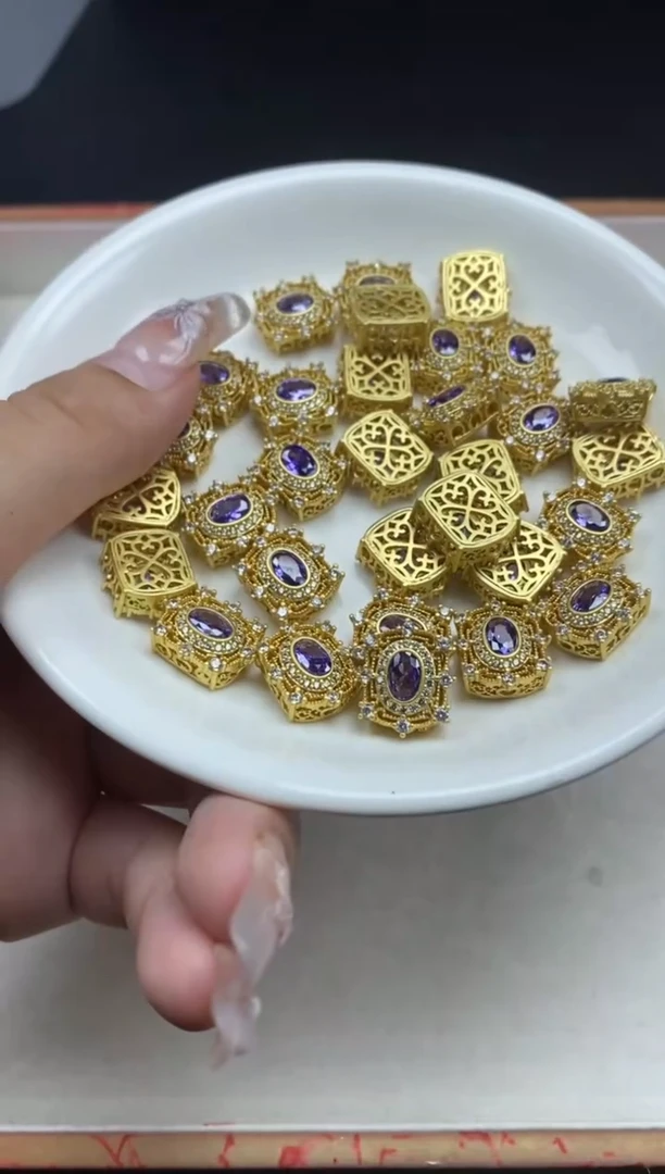 【闪购商品】玛瑙/玉髓颈饰银S800镶嵌满砖紫宝方块5¥3