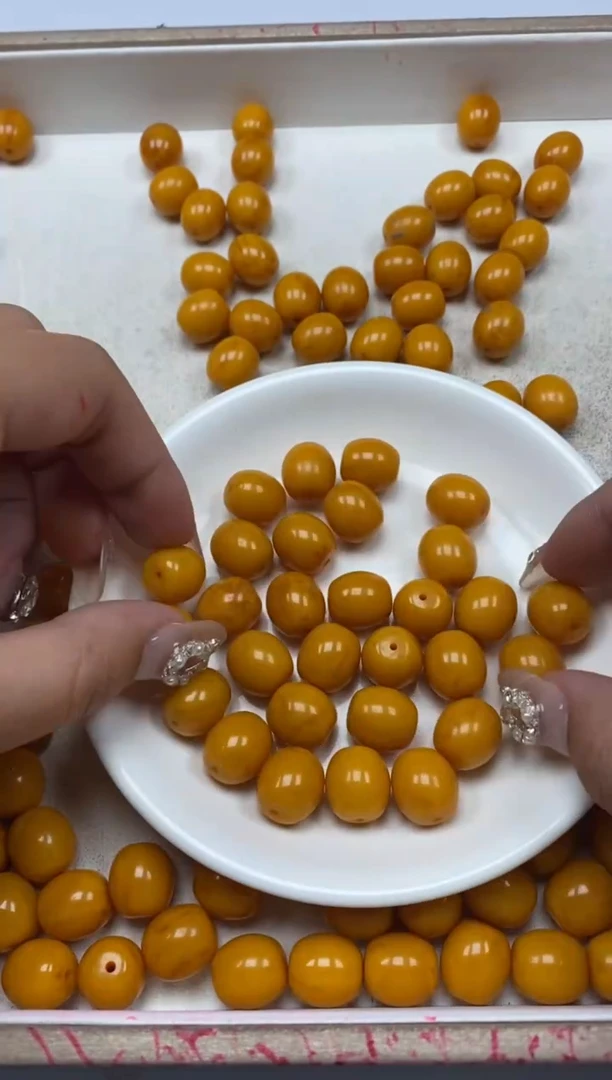 【闪购商品】蜜蜡颈饰未镶嵌老蜡枣珠5￥12*13mm*4