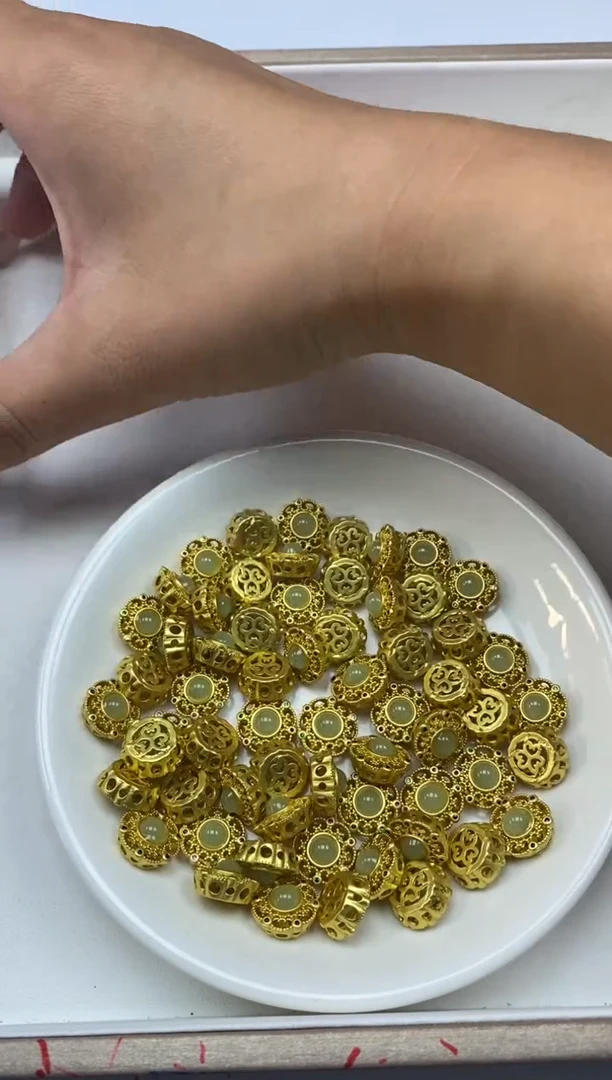 【闪购商品】和田玉颈饰银S800镶嵌晴水太阳花4¥2